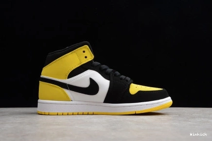 071 WHITE YELLOW BLACK JORDAN 1 852542 TOE AIR 0721